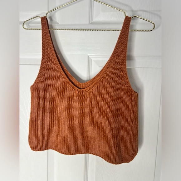 INTERMIX Tops - Intermix Knit Tank Top Rust Sz S